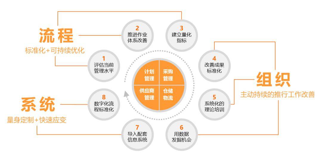 e2biz供应链服务 以流程、组织与信息系统为核心，驱动采购与数据处理管理水平提升